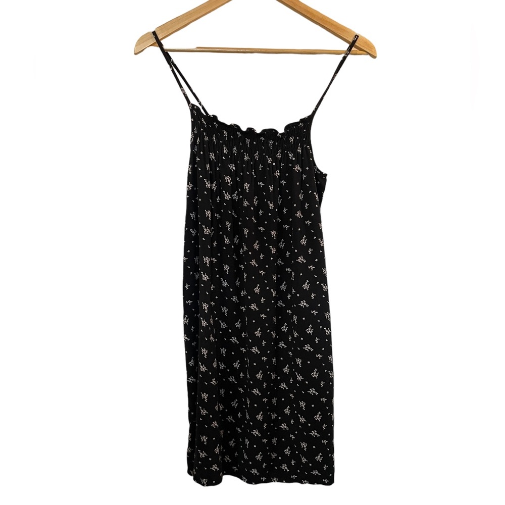 ZARA Girls' Black and White Floral Sundress - Size 11-12